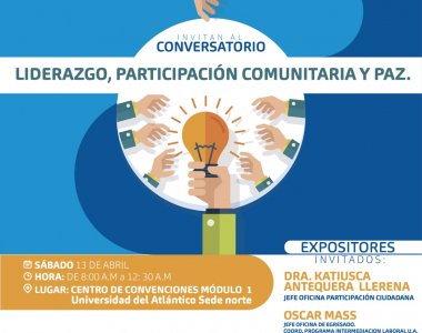 Conversatorio – Liderazgo, participación comunitaria y paz